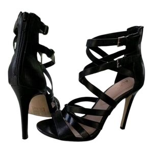Aldo Black Strappy Heels